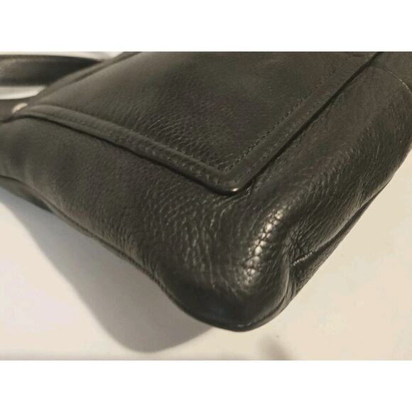 COACH F16533 Penelope Turnlock Black Pebbled Leather Crossbody EUC 11x10 - Picture 8 of 12